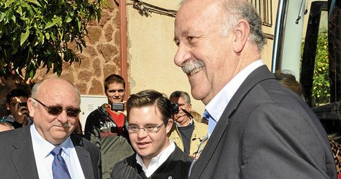 Vicente del Bosque asistiendo a un acto institucional. Vicente del Bosque asistiendo a un acto institucional.