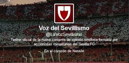Twitter oficial de la asociación ´Voz del Sevillismo´. Twitter oficial de la asociación ´Voz del Sevillismo´.