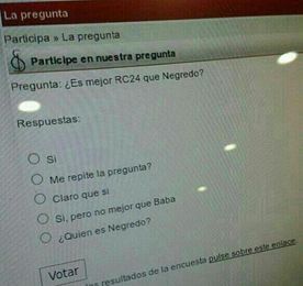 Encuesta colgada por el hacker en la web del Sevilla Encuesta colgada por el hacker en la web del Sevilla