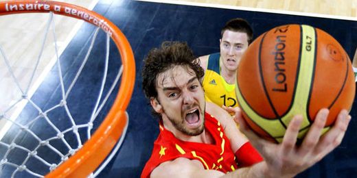 Pau durante los pasados Juegos Olímpicos con España. Pau durante los pasados Juegos Olímpicos con España.