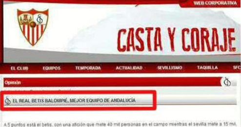 Captura de pantalla de la web corporativa en el momento del suceso. Captura de pantalla de la web corporativa en el momento del suceso.