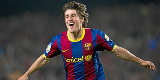 Bojan celebrando un gol con el Barcelona Bojan celebrando un gol con el Barcelona