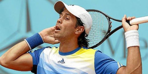 Verdasco en un lance del partido Verdasco en un lance del partido