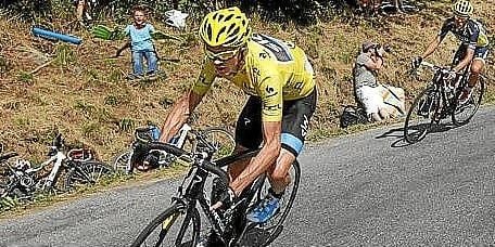 El actual líder del Tour, Chris Froome El actual líder del Tour, Chris Froome