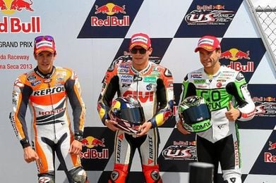Marquez, Bradl y Bautista, ocuparán la primera línea de salida. Marquez, Bradl y Bautista, ocuparán la primera línea de salida.