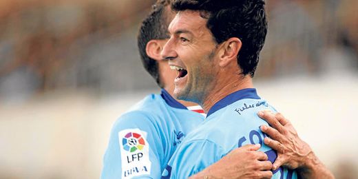 El loreño Sebastián Corona, durante su etapa en el Huesca. El loreño Sebastián Corona, durante su etapa en el Huesca.