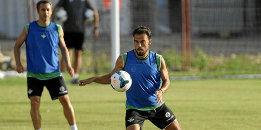 Javier Matilla durante un entrenamiento. Javier Matilla durante un entrenamiento.