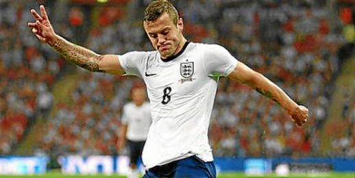 Jack Wilshere, con la selección inglesa. Jack Wilshere, con la selección inglesa.