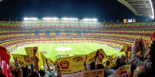 Aspecto de la grada del Camp Nou en el último Clásico celebrado. Aspecto de la grada del Camp Nou en el último Clásico celebrado.
