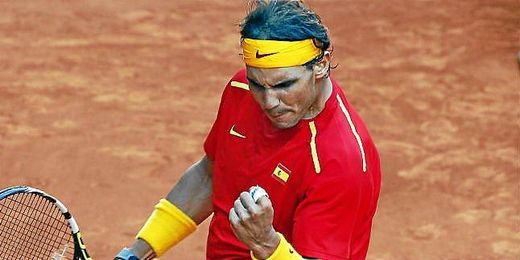 Rafa Nadal celebra la victoria en la Copa Davis. Rafa Nadal celebra la victoria en la Copa Davis.