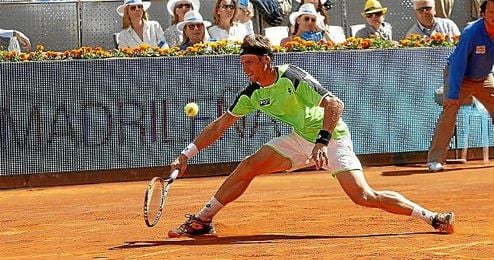 David Ferrer en el Mutua Madrid Open. David Ferrer en el Mutua Madrid Open.