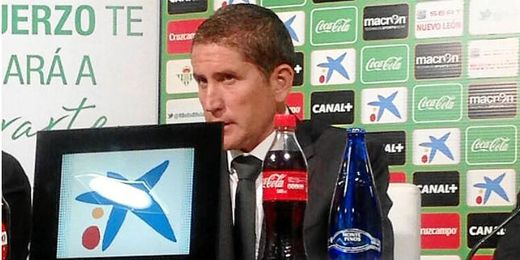 Garrido, en su presentación como técnico del Betis. Garrido, en su presentación como técnico del Betis.