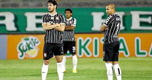 En la imagen, futbolistas de Corinthians En la imagen, futbolistas de Corinthians