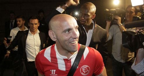 Monchi presenció la derrota del Sevilla en Getafe pero, como todos, tenía la mente puesta en Turín desde antes. Monchi presenció la derrota del Sevilla en Getafe pero, como todos, tenía la mente puesta en Turín desde antes.