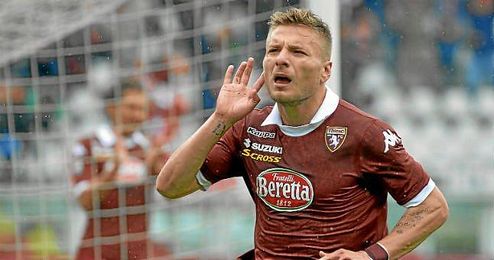 Immobile celebra un gol con el Torino. Immobile celebra un gol con el Torino.