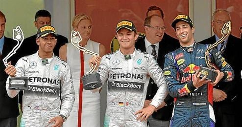 Rosberg se impusó en el último GP disputado, el de Mónaco, por delante de Hamilton y Ricciardo. Rosberg se impusó en el último GP disputado, el de Mónaco, por delante de Hamilton y Ricciardo.