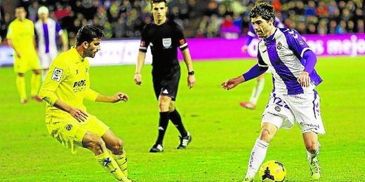Víctor Pérez, durante un Valladolid-Villarreal. Víctor Pérez, durante un Valladolid-Villarreal.