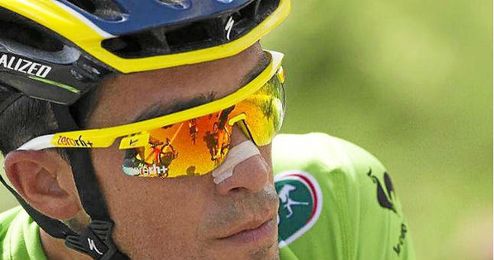 Alberto Contador durante la segunda etapa de la Dauphiné Liberé Alberto Contador durante la segunda etapa de la Dauphiné Liberé