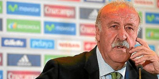 Del Bosque durante una rueda de prensa previa al Mundial. Del Bosque durante una rueda de prensa previa al Mundial.