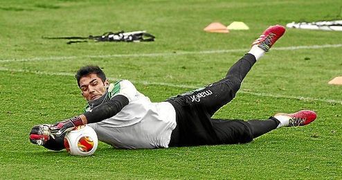 Adán, en un entrenamiento. Adán, en un entrenamiento.