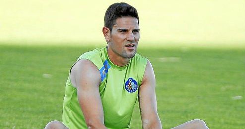 Jaime Gavilán, en un entrenamiento con el Getafe; se marcha ahora al Levante. Jaime Gavilán, en un entrenamiento con el Getafe; se marcha ahora al Levante.
