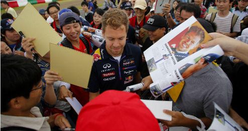 Vettel en el circuito de Suzuka (Japón) donde tendrá lugar el GP de Fórmula 1. Vettel en el circuito de Suzuka (Japón) donde tendrá lugar el GP de Fórmula 1.