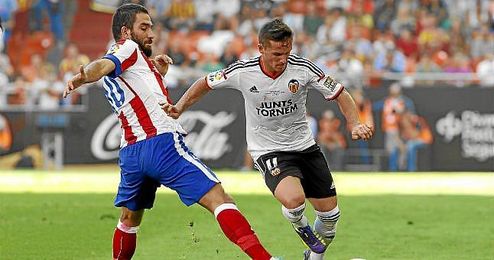 Piatti en el último partido ante el Atleti. Piatti en el último partido ante el Atleti.