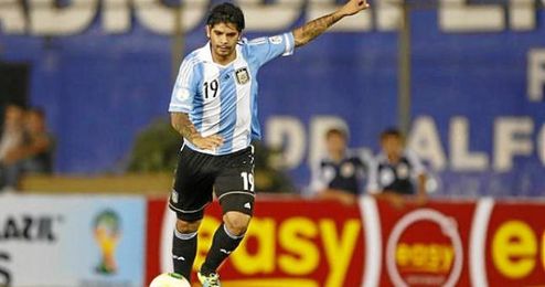 Banega, con la selección argentina Banega, con la selección argentina