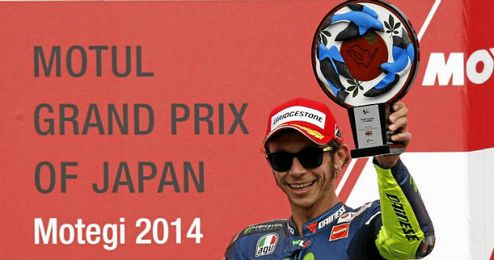 Rossi subió al podio en Motegi Rossi subió al podio en Motegi