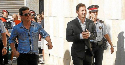 Messi entrando en los juzgados en Barcelona. Messi entrando en los juzgados en Barcelona.