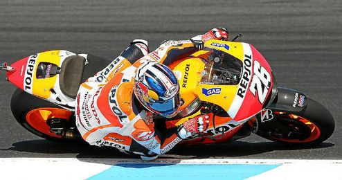 Dani Pedrosa espera recuperar el sitio que les arrebataron Lorenzo y Rossi. Dani Pedrosa espera recuperar el sitio que les arrebataron Lorenzo y Rossi.