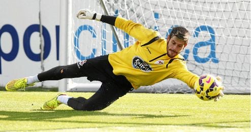 Fabricio en uno de los entrenamientos con el Depor. Fabricio en uno de los entrenamientos con el Depor.
