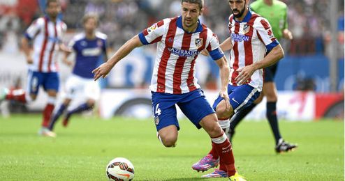 Gabi en el último partido antes de su lesión Gabi en el último partido antes de su lesión