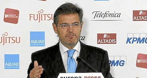 El ministro de Justicia, Rafael Catalá, esta mañana. El ministro de Justicia, Rafael Catalá, esta mañana.