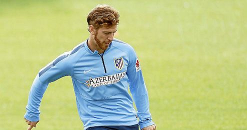 Ansaldi durante un entrenamiento Ansaldi durante un entrenamiento