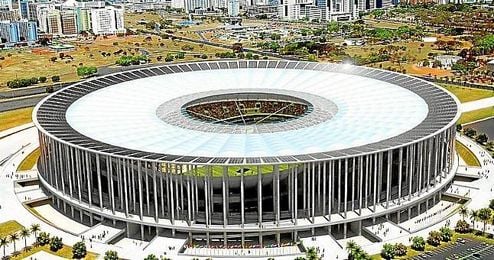 El Estadio Nacional de Brasilia fue la obra más cara. El Estadio Nacional de Brasilia fue la obra más cara.