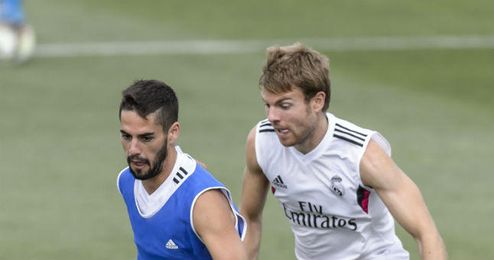 Illarramendi durante un entrenamiento Illarramendi durante un entrenamiento