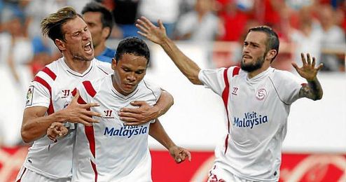 Bacca es el máximo goleador del Sevilla. Bacca es el máximo goleador del Sevilla.
