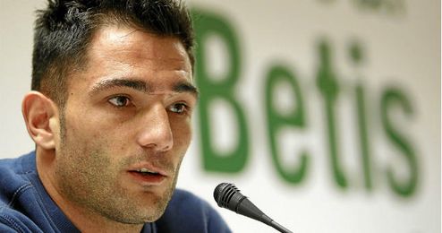 Adán durante la rueda de prensa Adán durante la rueda de prensa