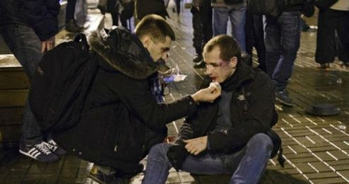 Aficionados heridos tras la pelea Aficionados heridos tras la pelea