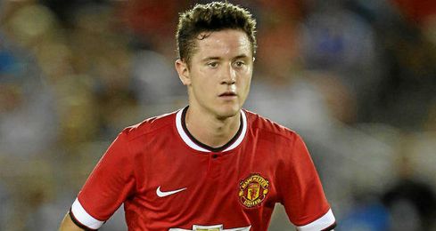 Ander Herrera en un partido con el United Ander Herrera en un partido con el United