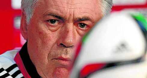 Carlo Ancelotti en rueda de prensa Carlo Ancelotti en rueda de prensa