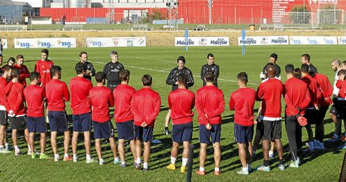 Imagen de un entrenamiento de la presente temporada. Imagen de un entrenamiento de la presente temporada.