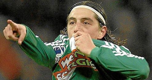 Yasin Pehlivan celebra un gol en Turquía. Yasin Pehlivan celebra un gol en Turquía.