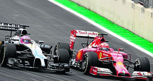 Button y Raikkonen durante el pasado Mundial Button y Raikkonen durante el pasado Mundial