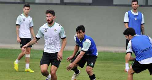 Piccini en un entrenamiento. Piccini en un entrenamiento.