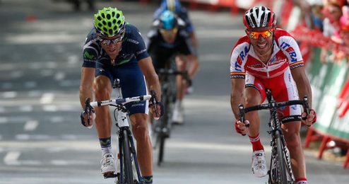 Valverde y Purito Rodríguez, dos españoles en busca de la victoria en los Emiratos Árabes. Valverde y Purito Rodríguez, dos españoles en busca de la victoria en los Emiratos Árabes.