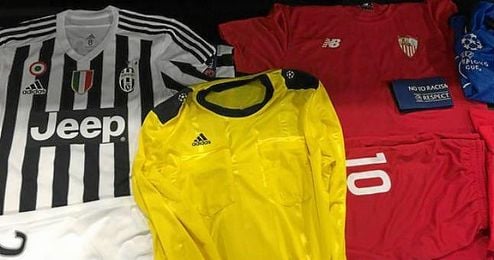 Estas son las equipaciones para el Juventus-Sevilla. Estas son las equipaciones para el Juventus-Sevilla.