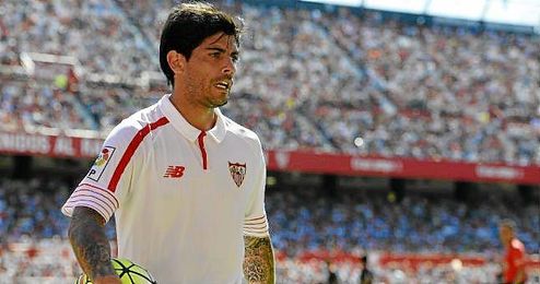 Banega se lesionó ante el Celta y volverá después del parón. Banega se lesionó ante el Celta y volverá después del parón.
