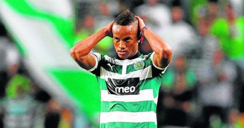 André Carrillo, con el Sporting. André Carrillo, con el Sporting.